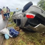 Acidente envolvendo dois veículos deixa 1 pessoa ferida na BR-116 Norte em Feira de Santana