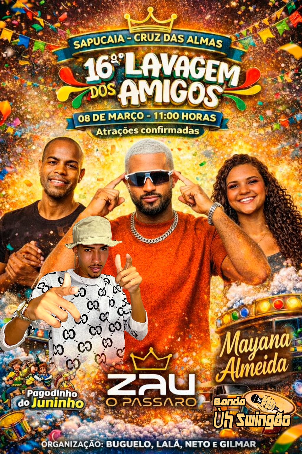 16ª edição da Lavagem dos Amigos na comunidade da Sapucaia acontece neste domingo (8)