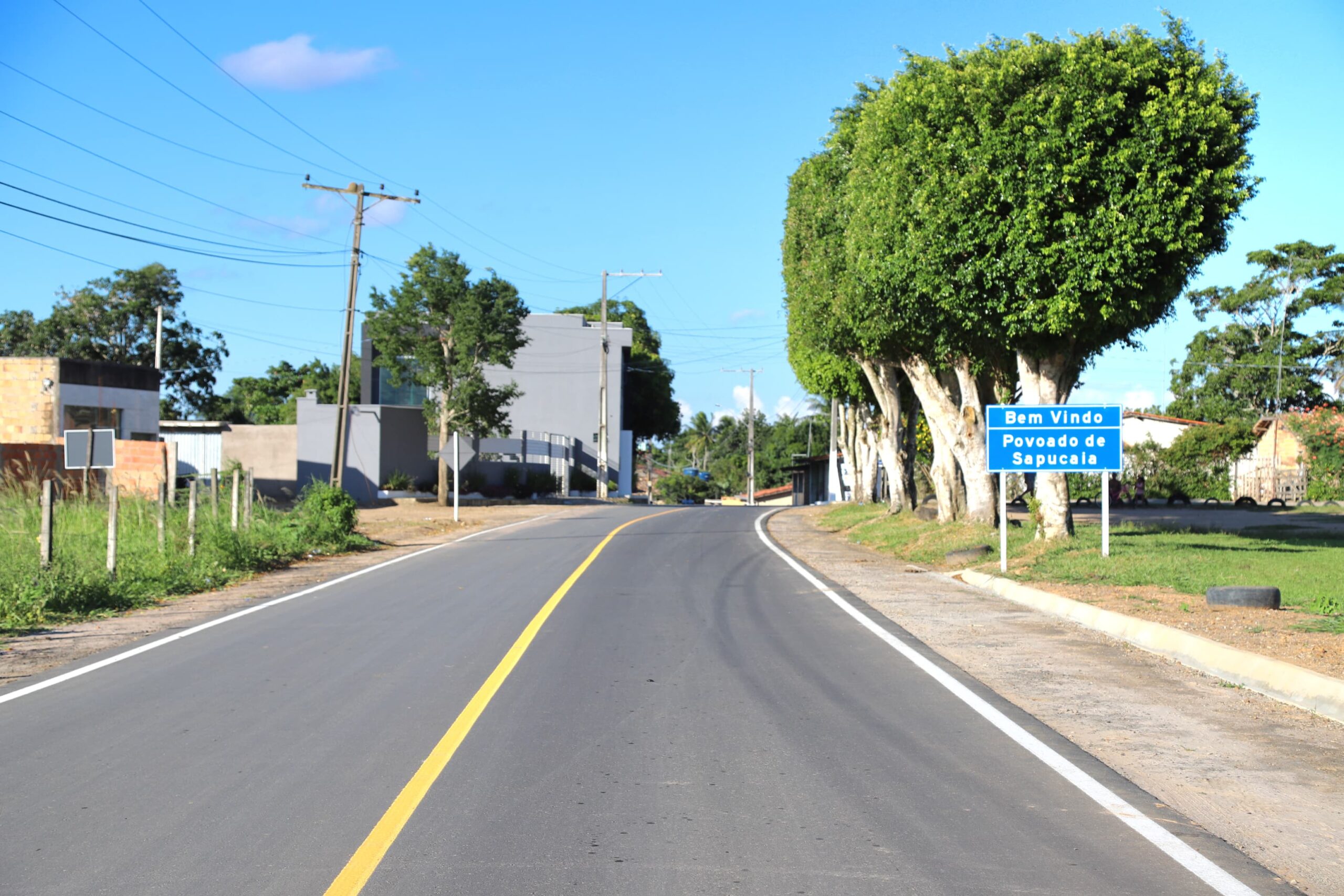 Pavimentação da estrada da Sapucaia melhora mobilidade e leva desenvolvimento para a região