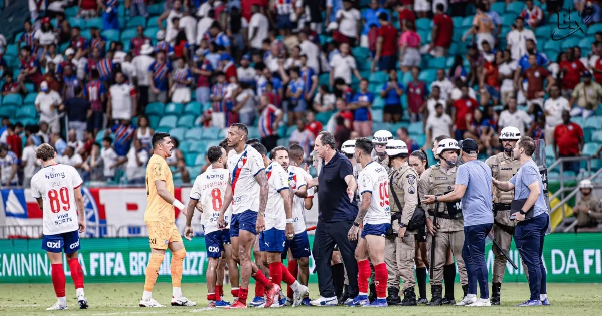STJD pune Ceni, Santoro e David Duarte após polêmica com arbitragem frente ao Palmeiras; Bahia é multado