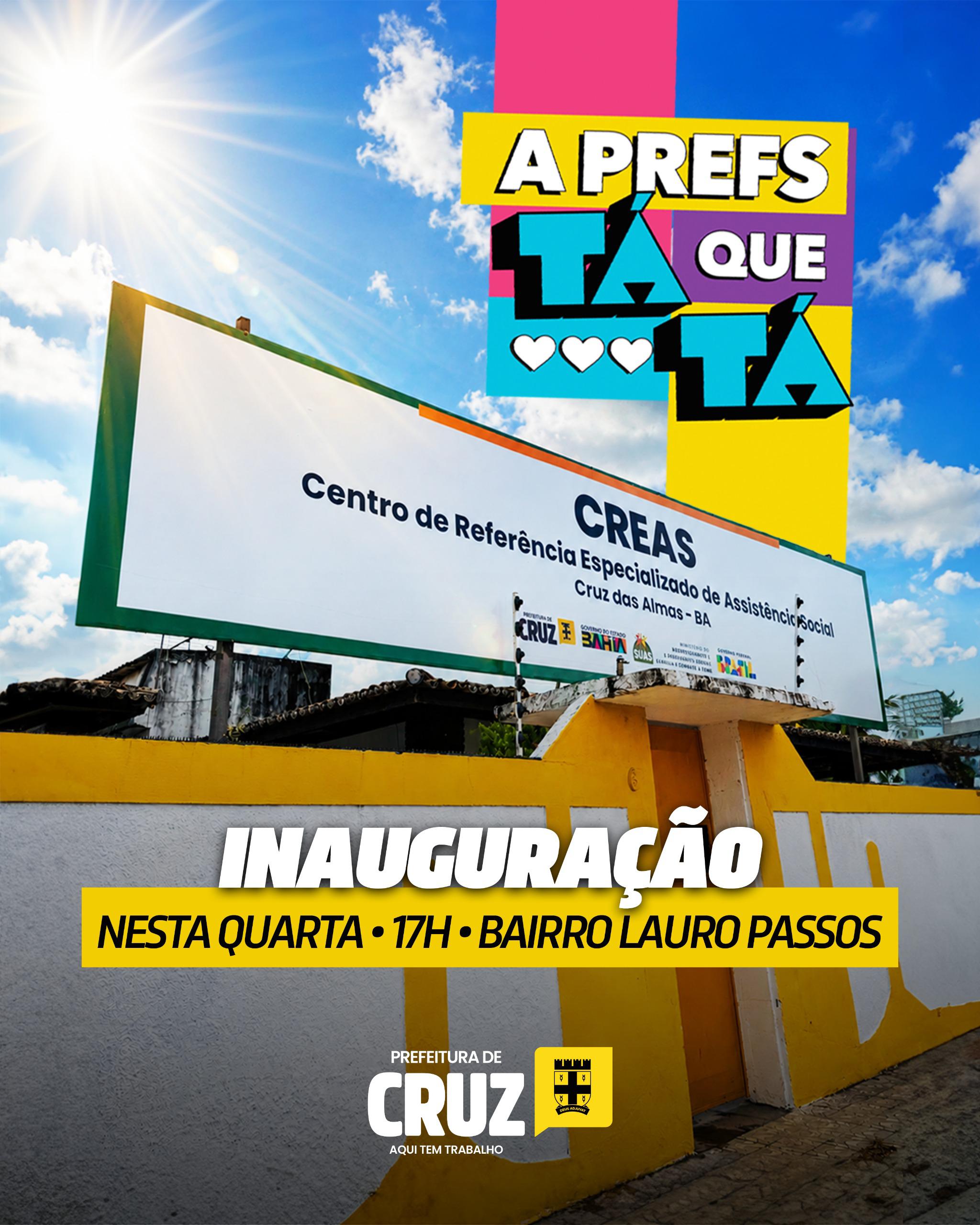 Inauguração do novo espaço do CREAS é antecipada para esta quarta-feira (13)