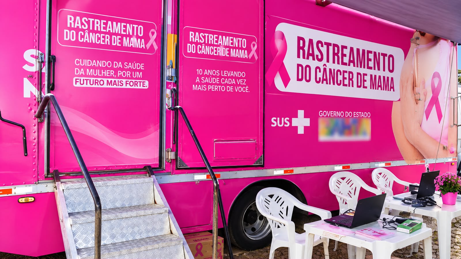 Carreta da Mamografia chegará a Cruz das Almas com exames gratuitos para mulheres de 50 a 74 anos