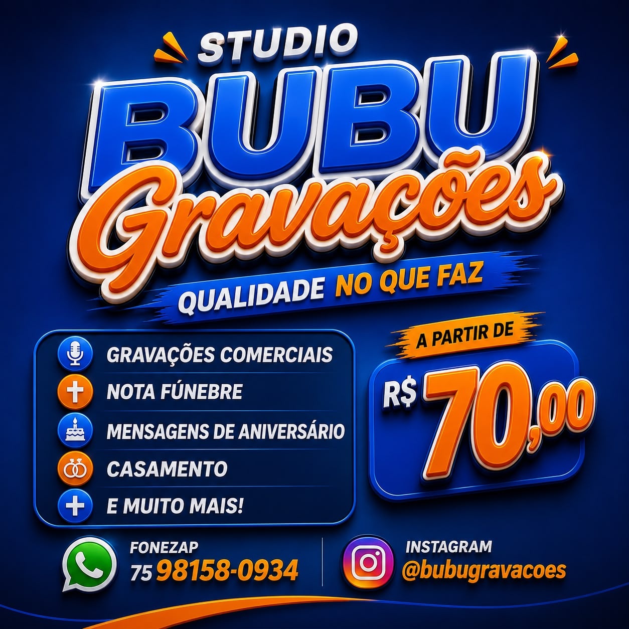 STUDIO BUBU GRAVAÇÕES