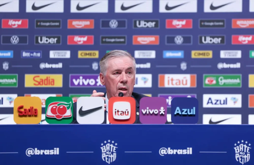 Carlo Ancelotti convoca seleção brasileira para amistosos contra Japão e Singapura